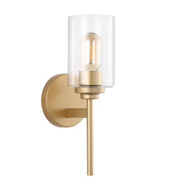 Juno Farmhouse Industrial Iron Cylinder LED Sconce - JONATHAN Y